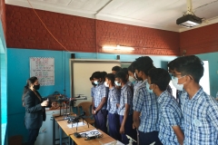 Exhibition & Demonstration of Aviation Equipments-Students eagerly listening