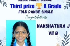 PRAGATHI 2023-24 -  Third - A Grade - Cat 2 - Folk dance Single