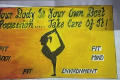 Fit India Movement- Fitness Week Celebration-Poster making Competition- First Prize