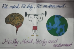 Fit India Movement- Fitness Week Celebration-Poster making Competition- Second Prize