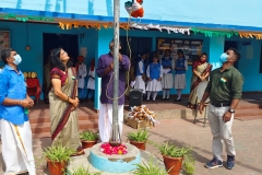 75th Independence Day - 2022-23-Flag hoisting by Chief guest