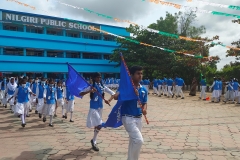 75th Independence Day - 2022-23-March past by students of different houses