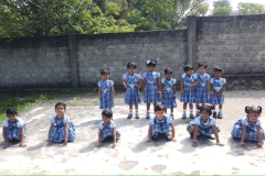 KG sports meet - Frog jump - Girls
